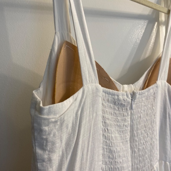 White Wide Leg Jumpsuit - Picture 6 of 10